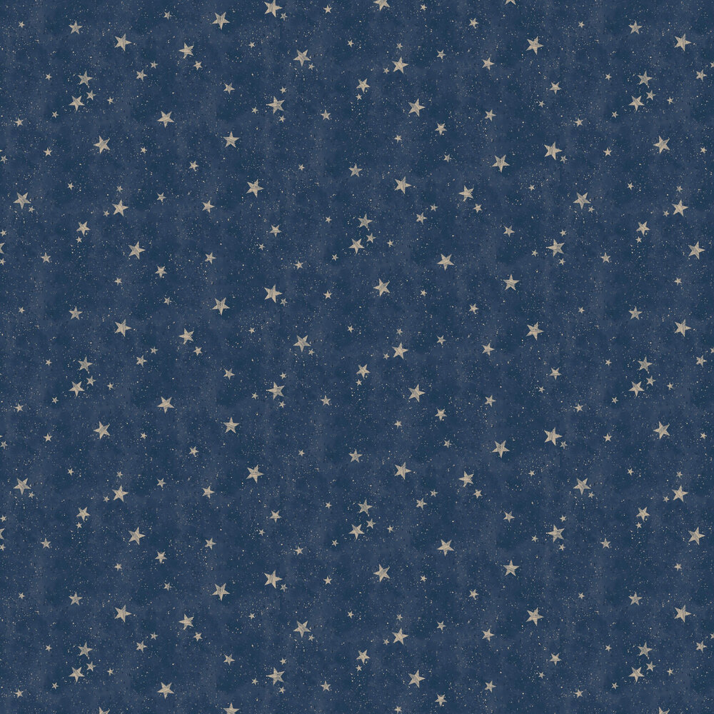 Starlight Stars Wallpaper - Blue - by Albany