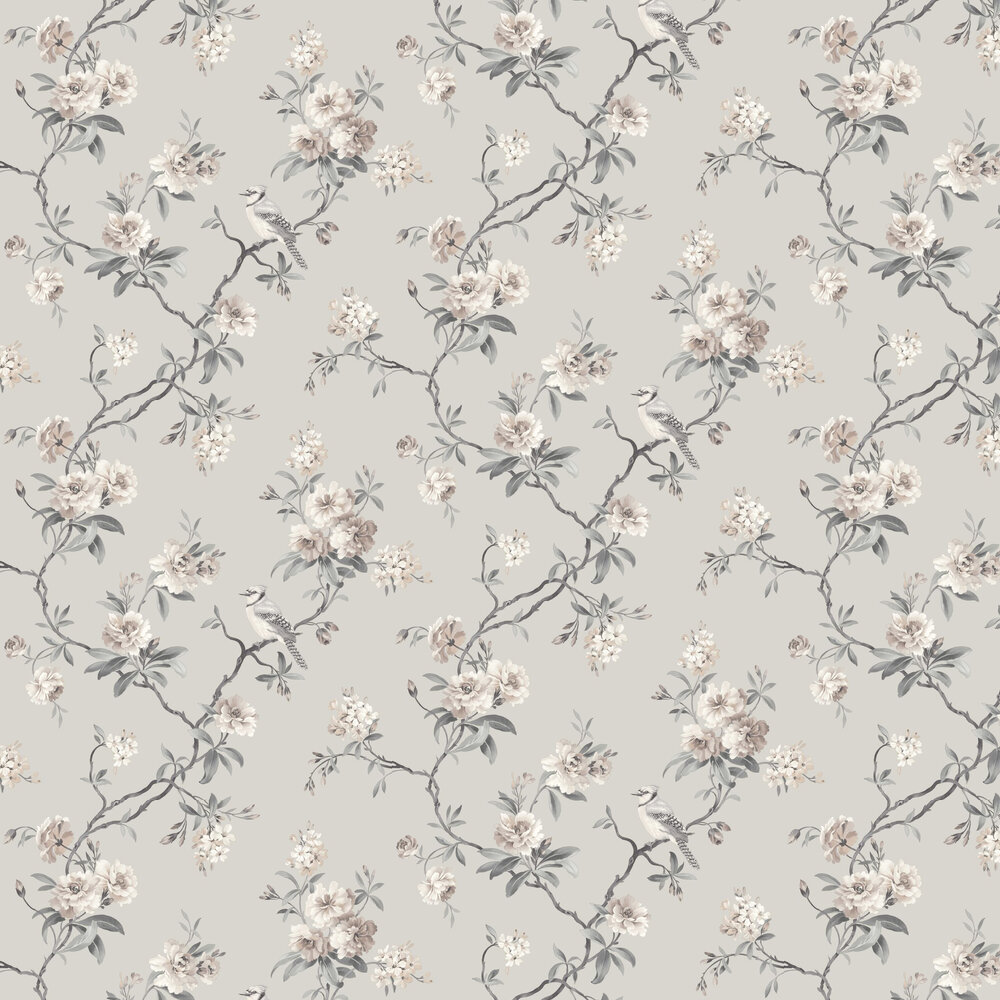 Chinoserie Wallpaper - Grey - by Albany