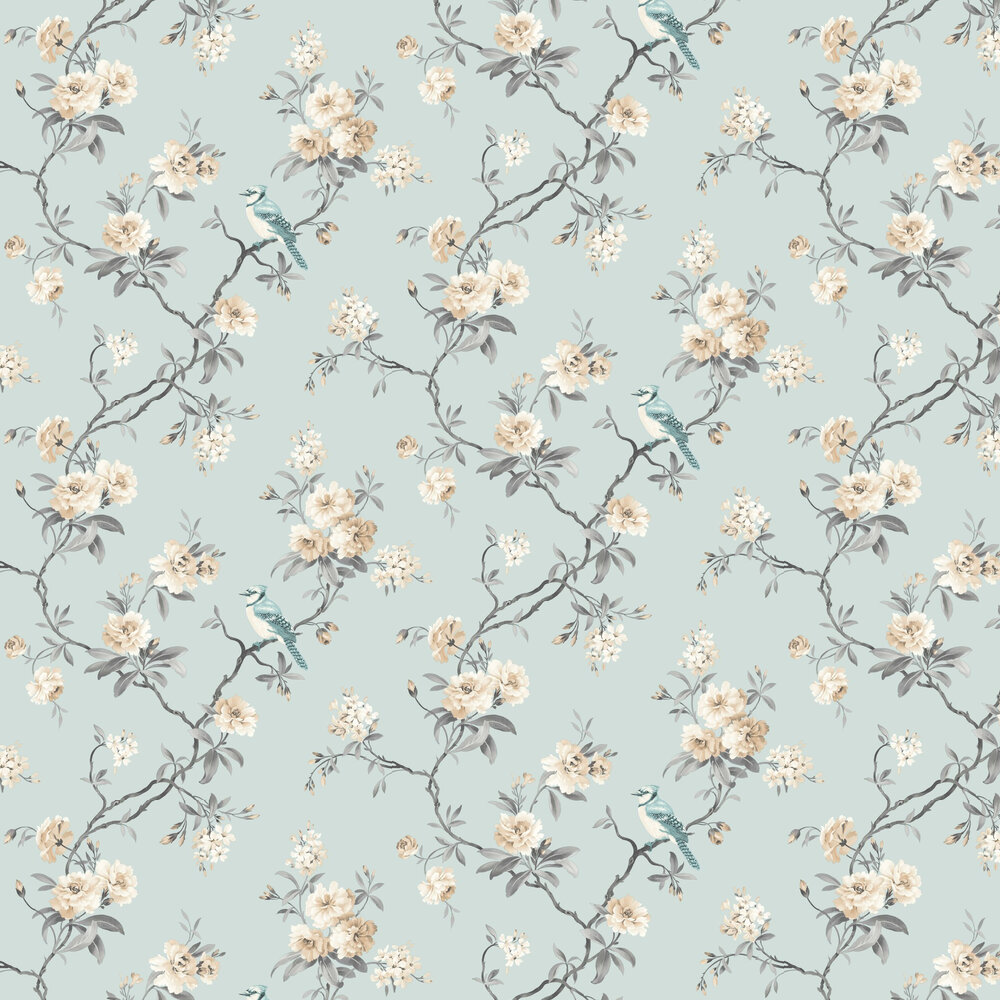 Chinoserie Wallpaper - Light Blue - by Albany