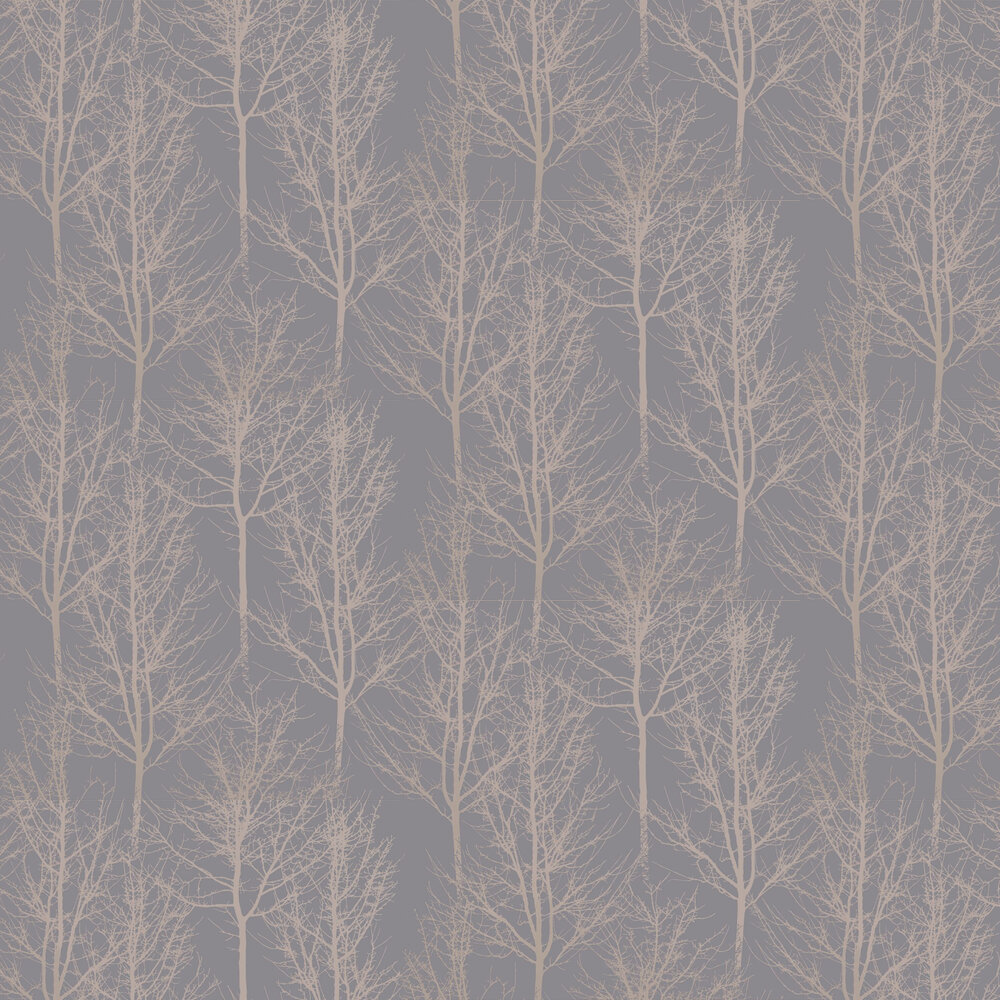 Rhea Trees Wallpaper - Rose Gold - by Albany