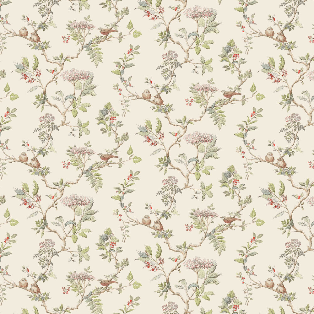 Elderwood Wallpaper - Natural - by Laura Ashley
