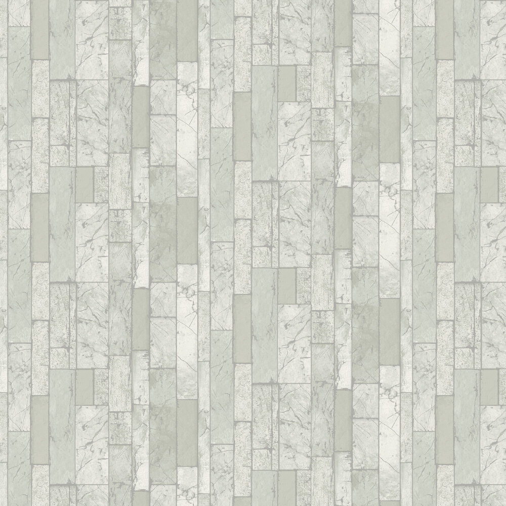 Kintsugi Slate Wallpaper - Silver - by Arthouse
