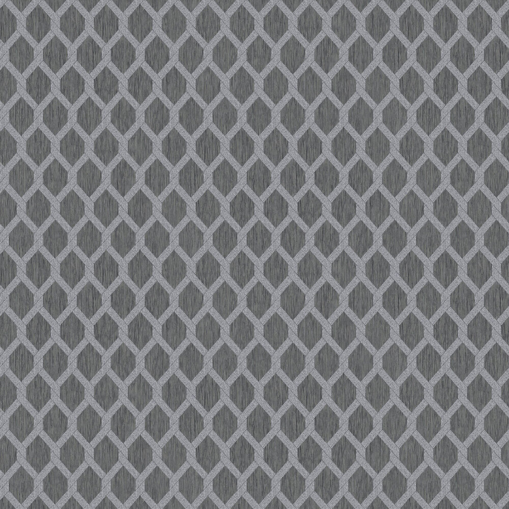 Radiance Trellis Wallpaper - Charcoal - by Arthouse
