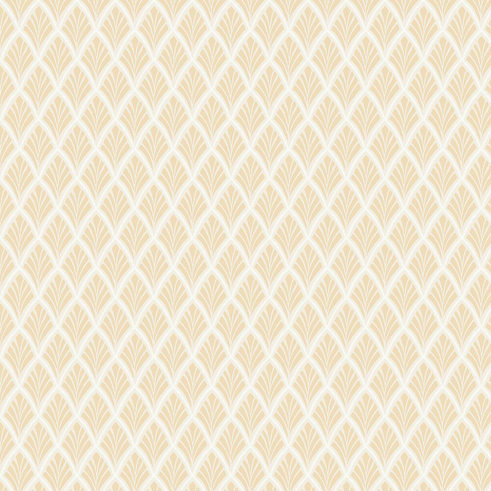 Florin Wallpaper - Gold - by Laura Ashley