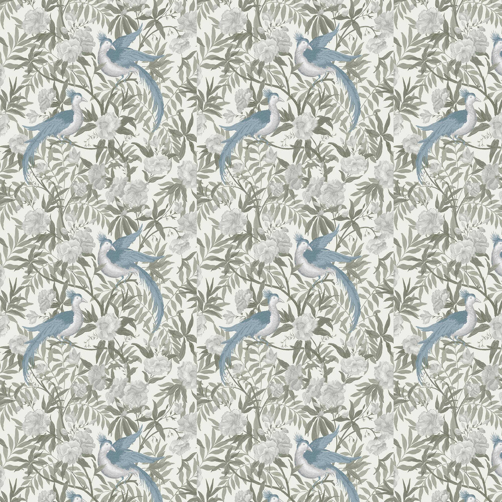 Osterley Wallpaper - Sage - by Laura Ashley