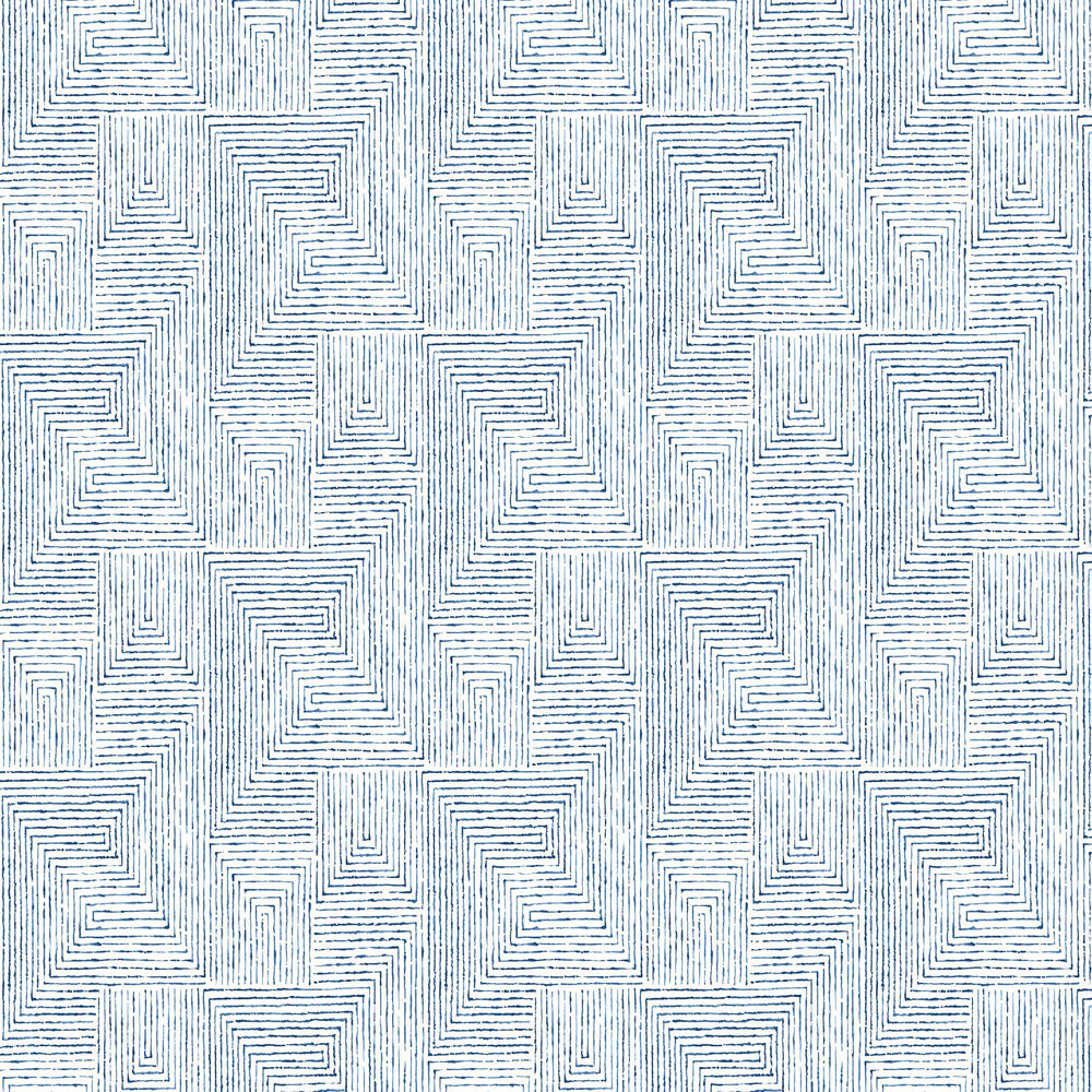 Merritt Wallpaper - Blue - by Scott Living