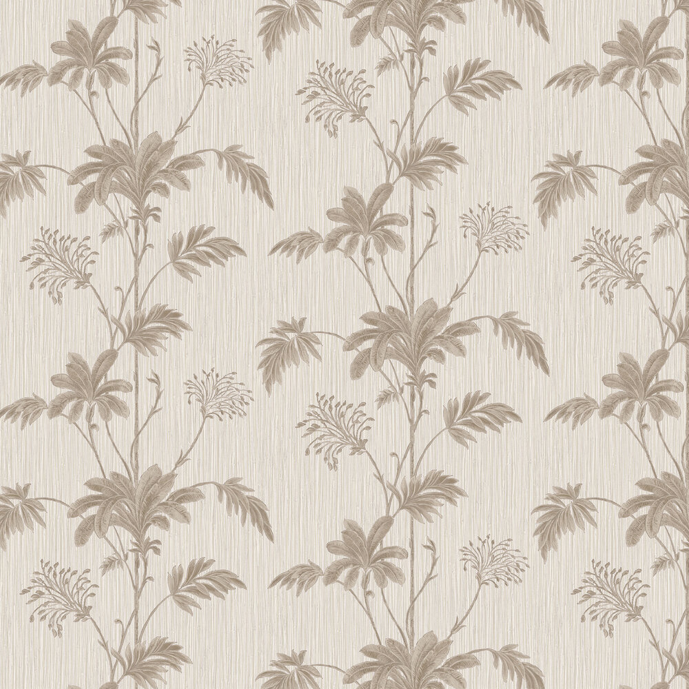 Grasscloth Wallpaper - Cream/Gold Leaf - by Albany