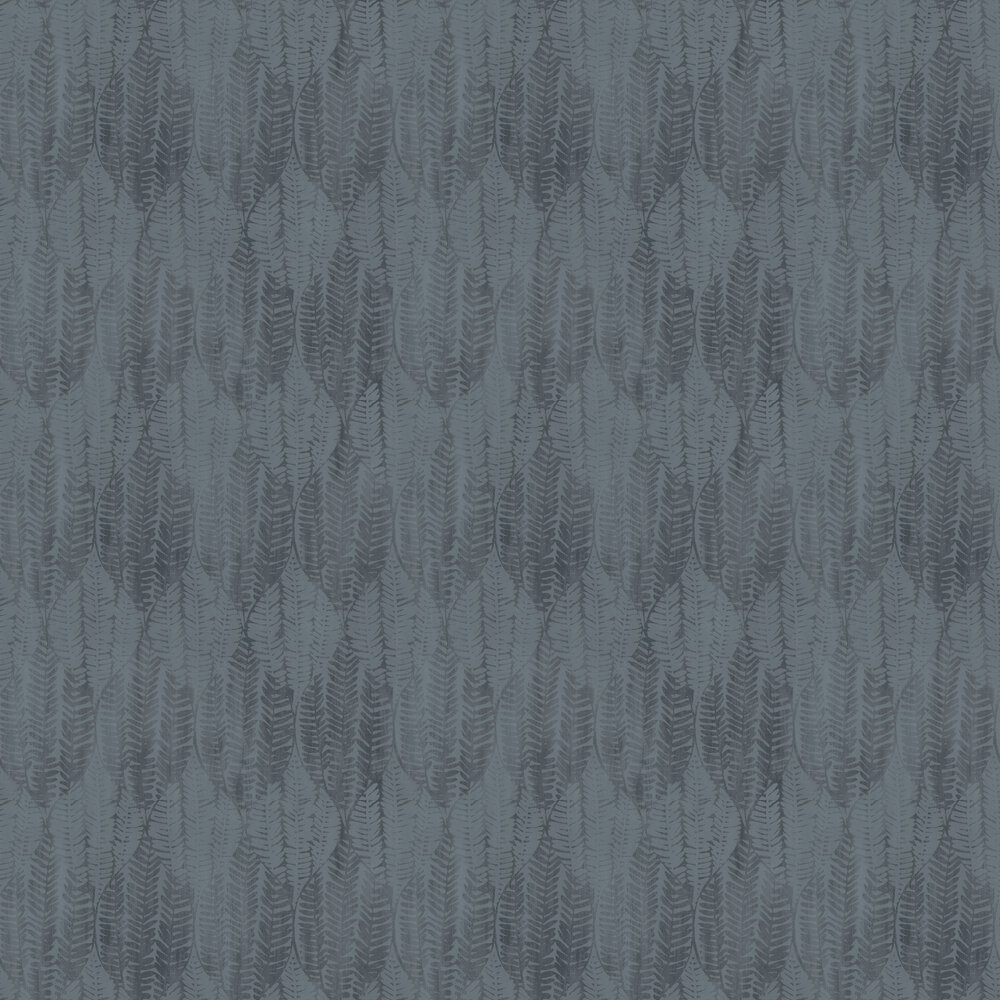 Wasabi Leaves Wallpaper - Dark Teal - by Galerie