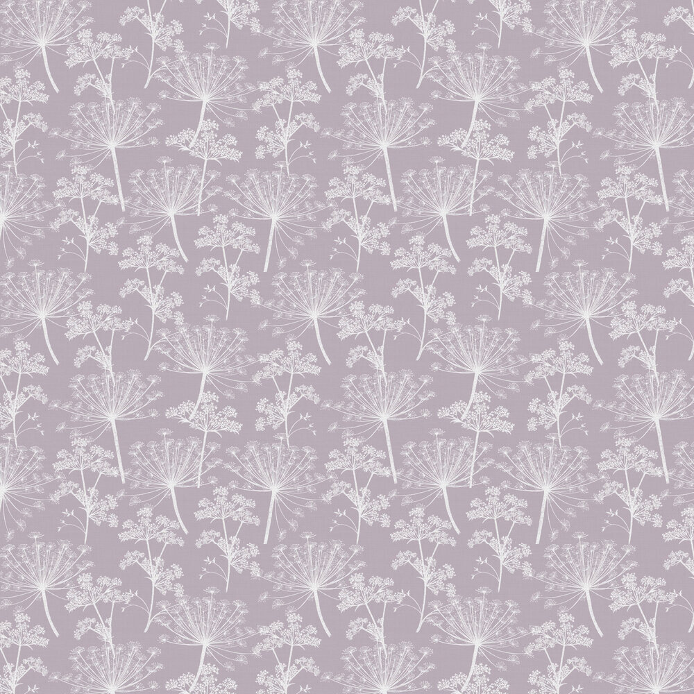 Cow Parsley Wallpaper - Dusky Lilac - by Stil Haven