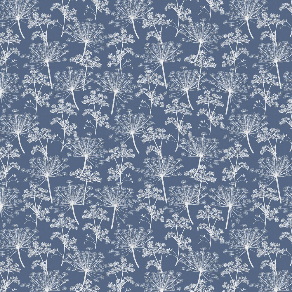 Cow Parsley Wallpaper - Nordic Blue - by Stil Haven
