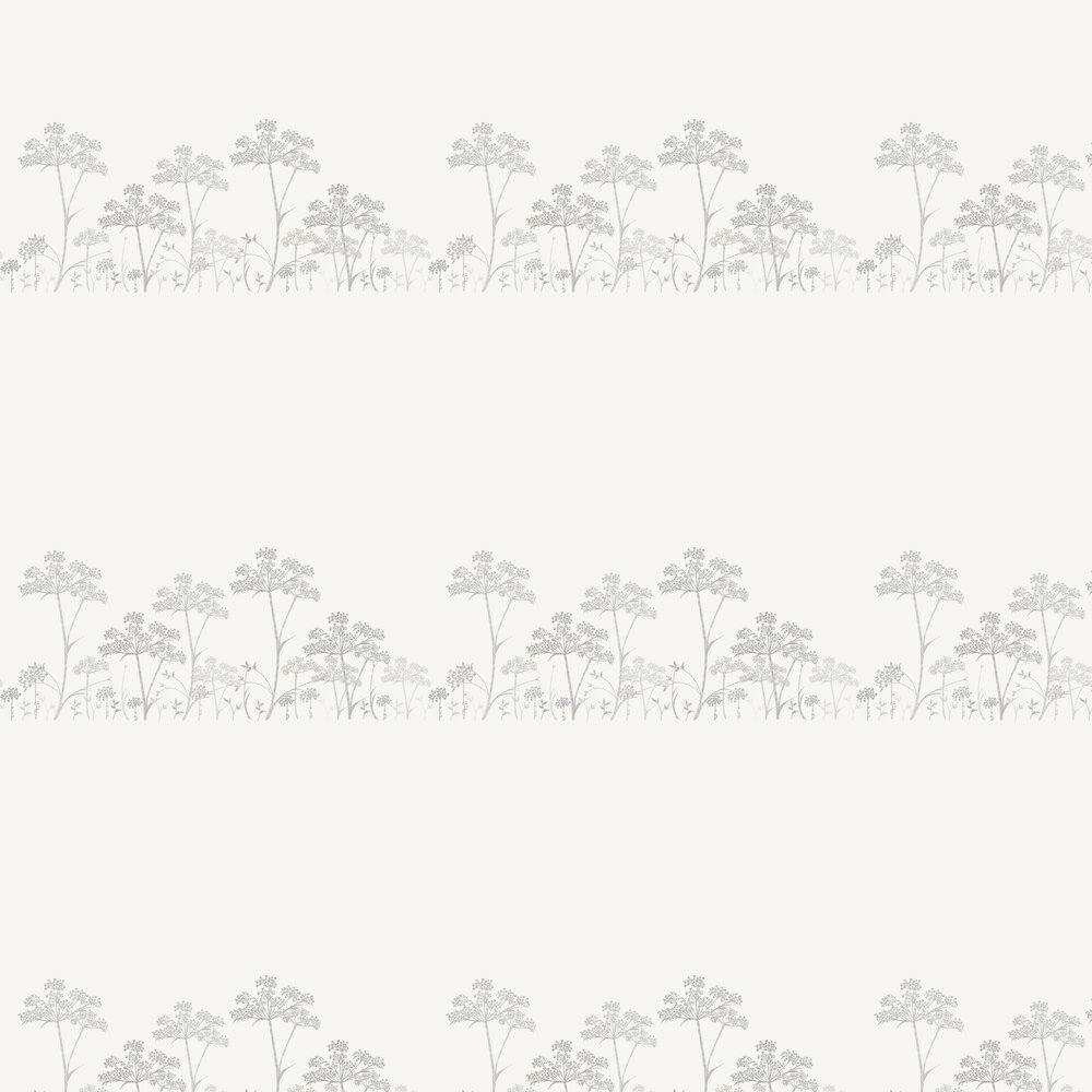 Cow Parsley Stripe Wallpaper - Smoke - by Stil Haven