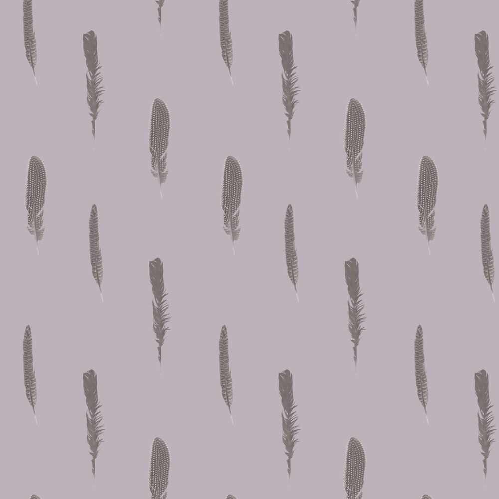 Feather Wallpaper - Dusky Lilac - by Stil Haven