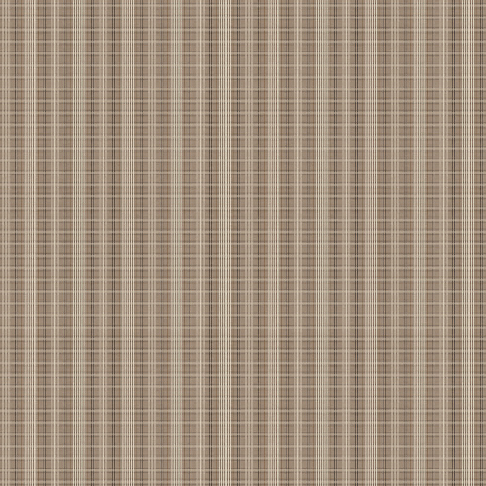 Tailor´s Tweed Wallpaper - Dark Brown - by Boråstapeter