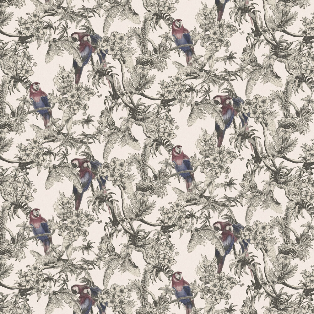Macaw Wallpaper - Blush - by Ted Baker