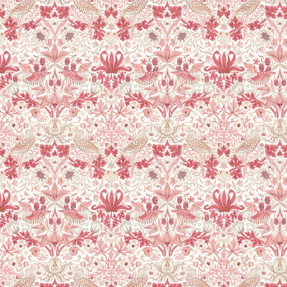 Strawberry Thief Wallpaper - Madder - by Morris