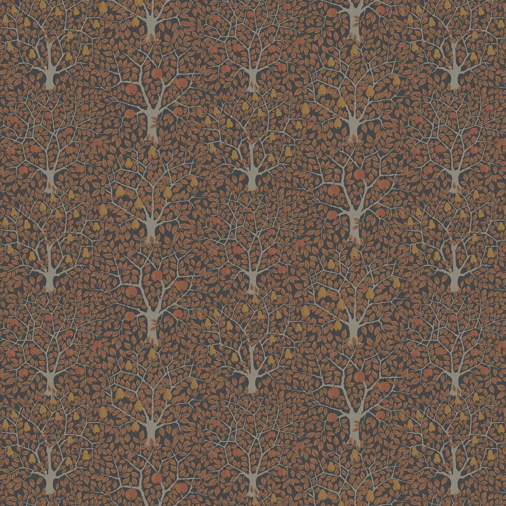 Pomona Wallpaper - Brown - by Galerie
