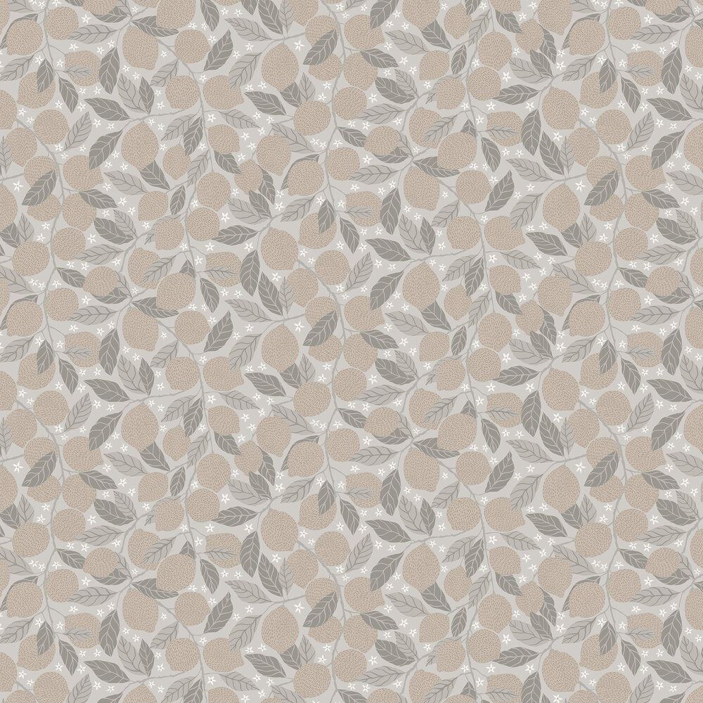Lemona Wallpaper - Grey/ Brown - by Galerie
