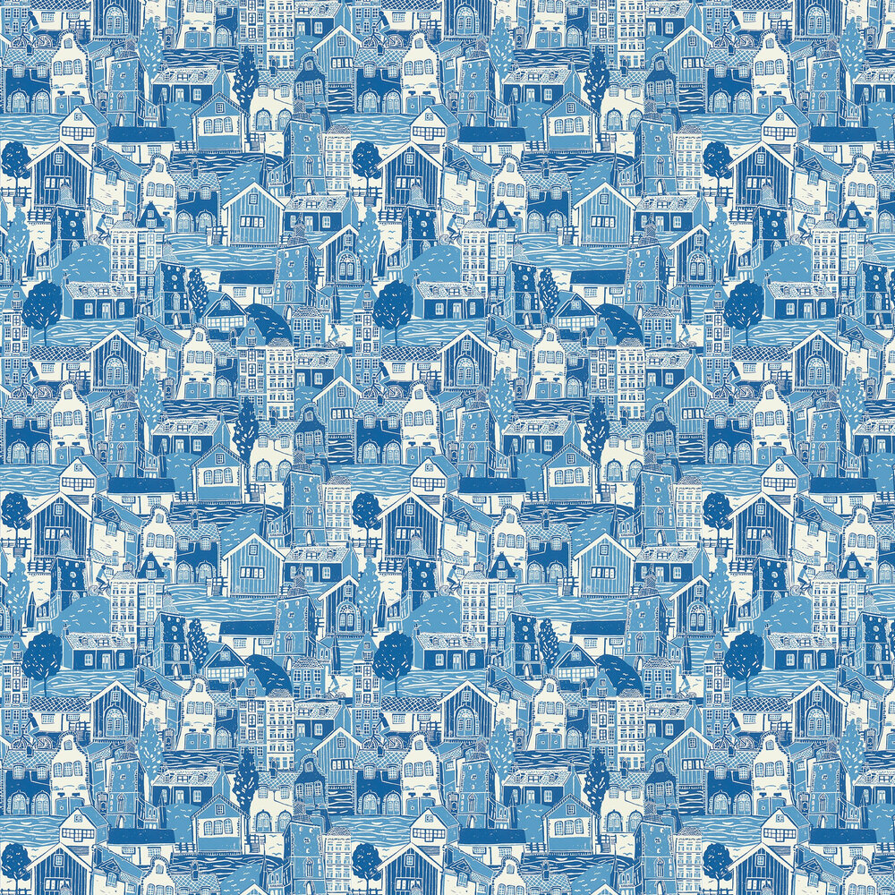 Stockholm Wallpaper - Cloudless Blue - by Scion
