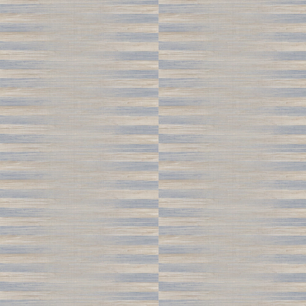 Kensington Grasscloth Wallpaper - Indigo Wash - by Zoffany
