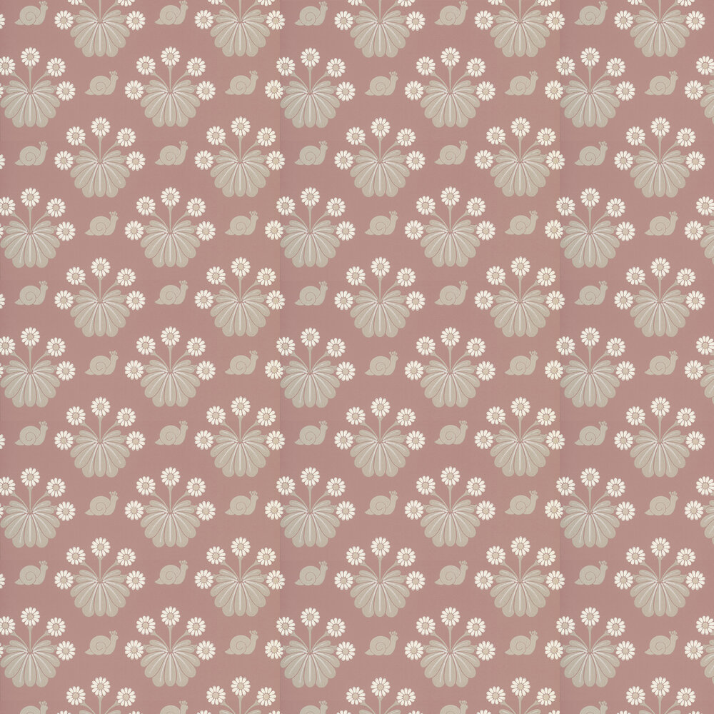 Burges Snail Wallpaper - Rosie - by Little Greene