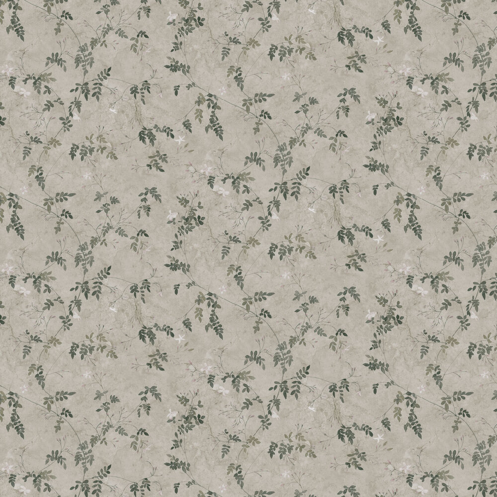 Irene Wallpaper - Olive Green - by Sandberg