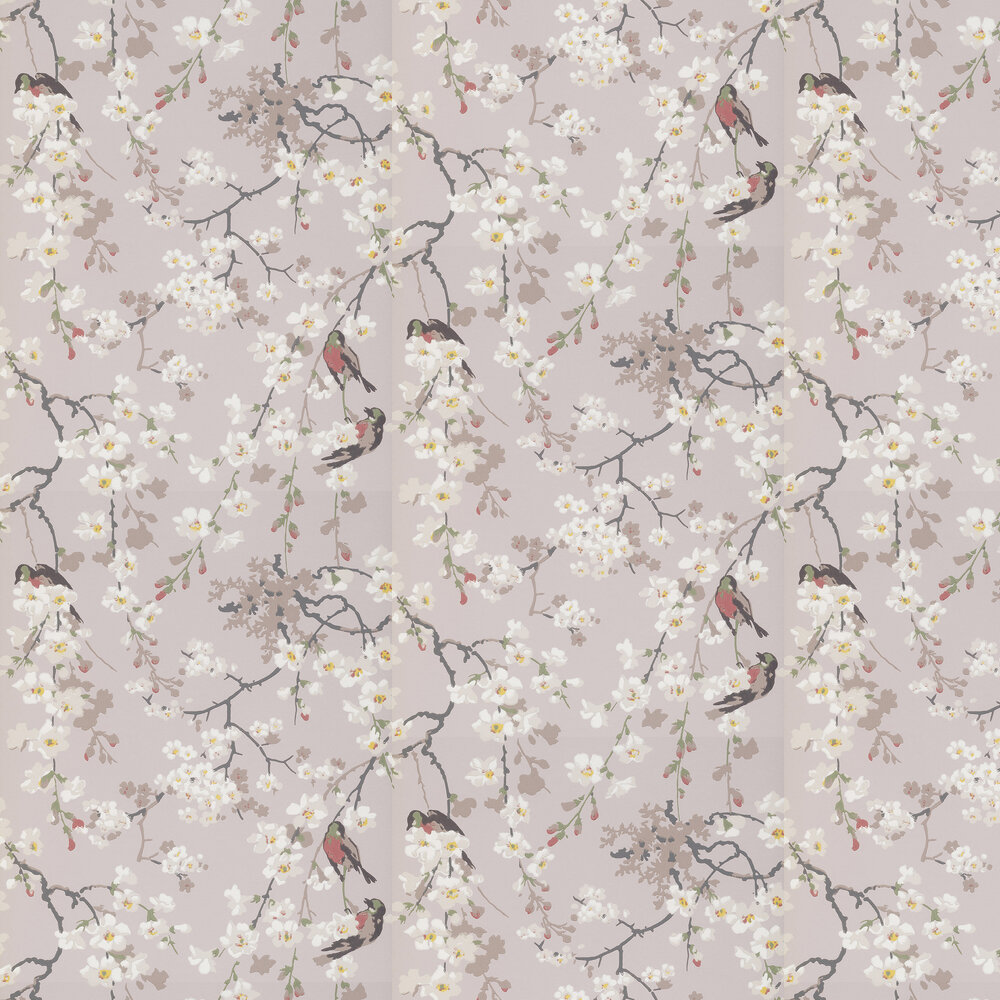 Massingberd Blossom Wallpaper - Grey - by Little Greene