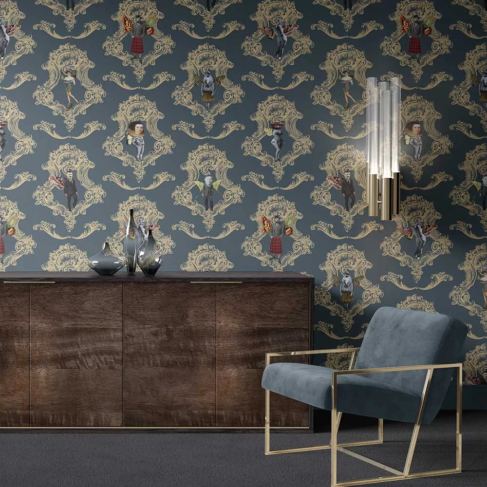 Butterfly People by Graduate Collection - Blue - Wallpaper : Wallpaper ...