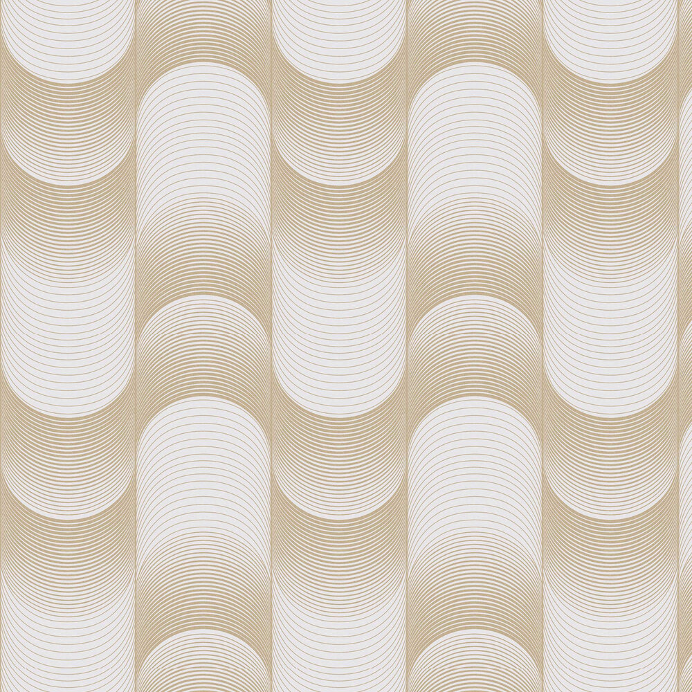 Eclipse Wallpaper - Pearl / Gold - by Graham & Brown
