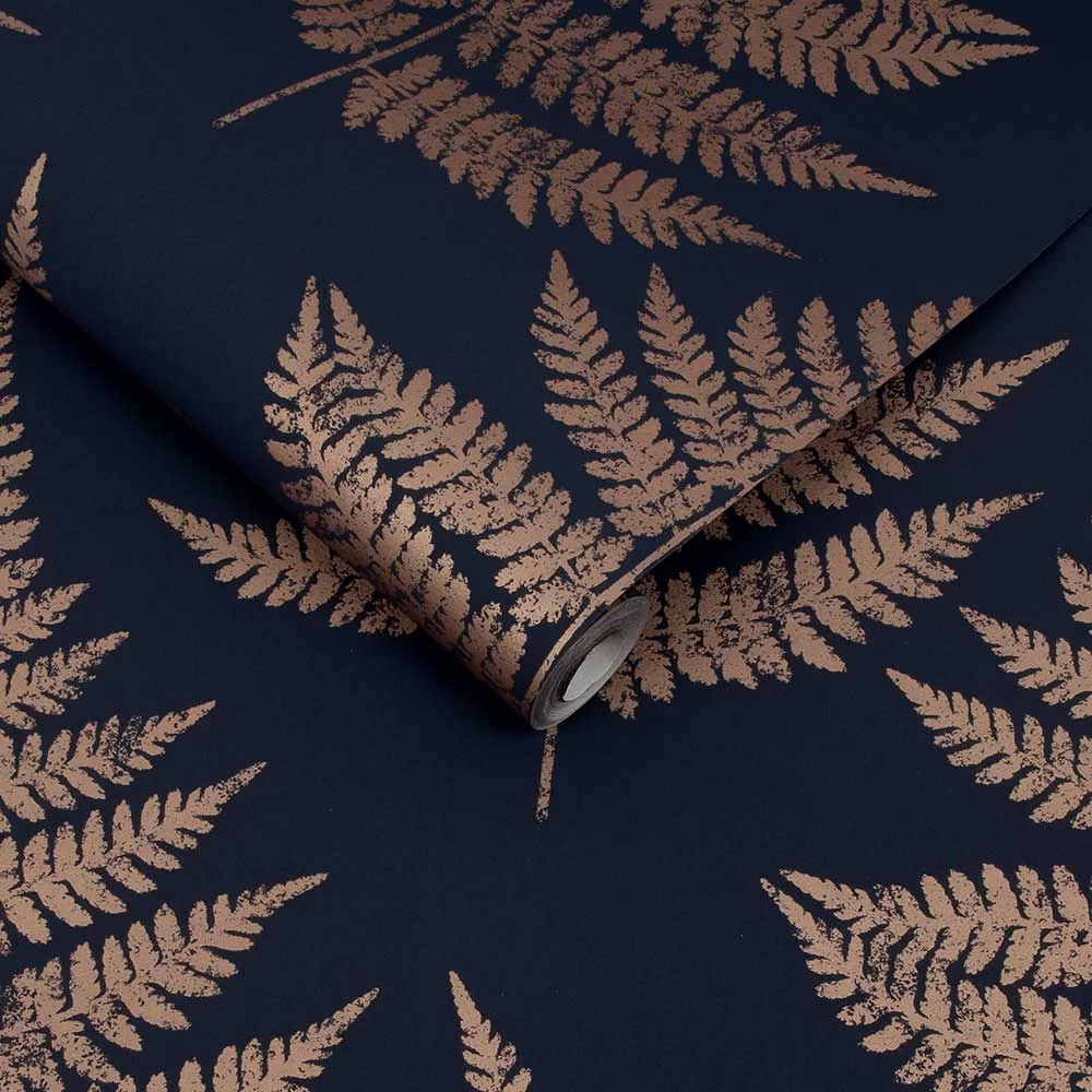 Royal Fern by Graham & Brown - Dusk - Wallpaper : Wallpaper Direct