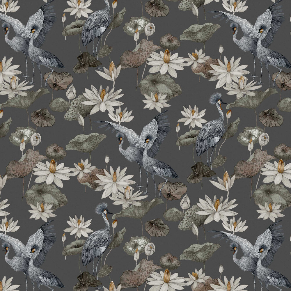 Teien Wallpaper - Slate - by Graham & Brown