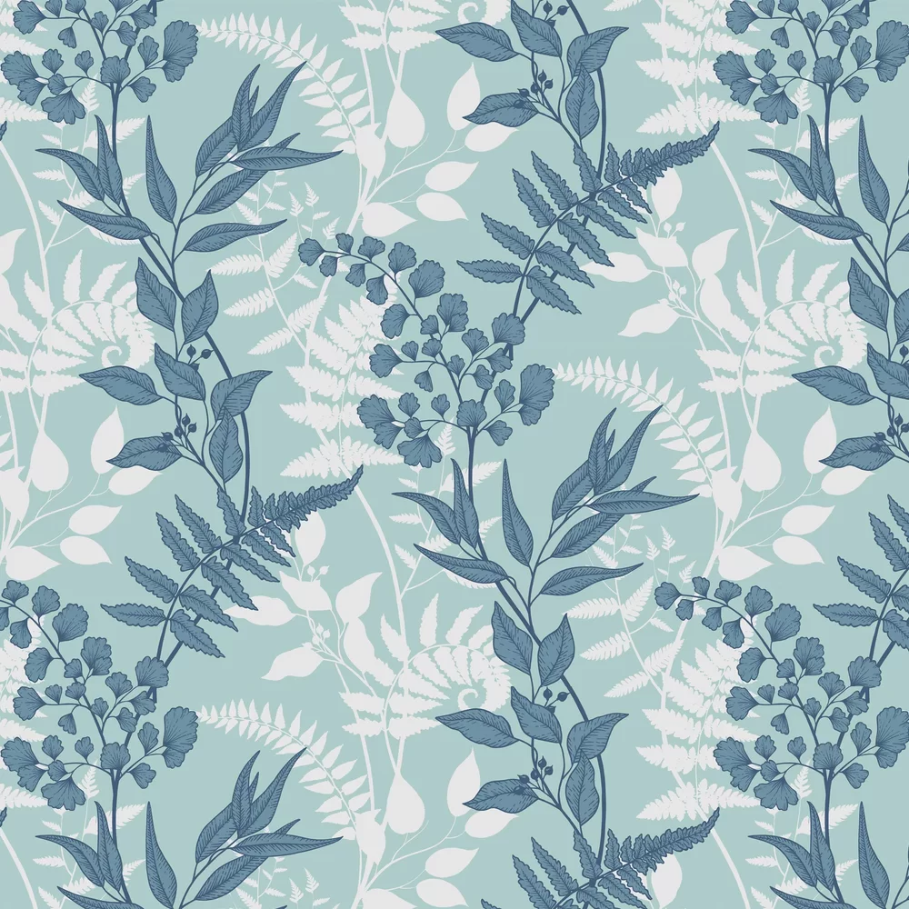 Fiore by Graham & Brown - Sky Blue - Wallpaper : Wallpaper Direct