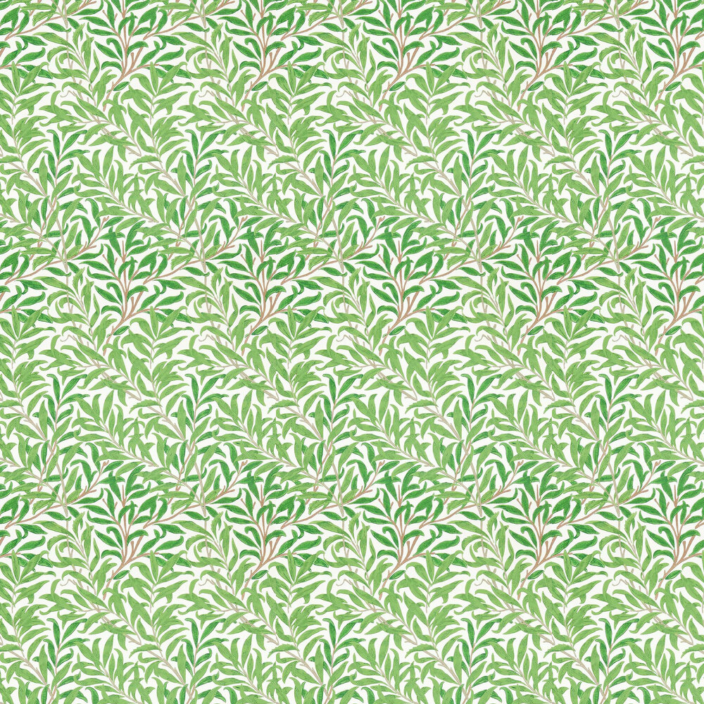 Willow Boughs Wallpaper - Leaf Green - by Morris