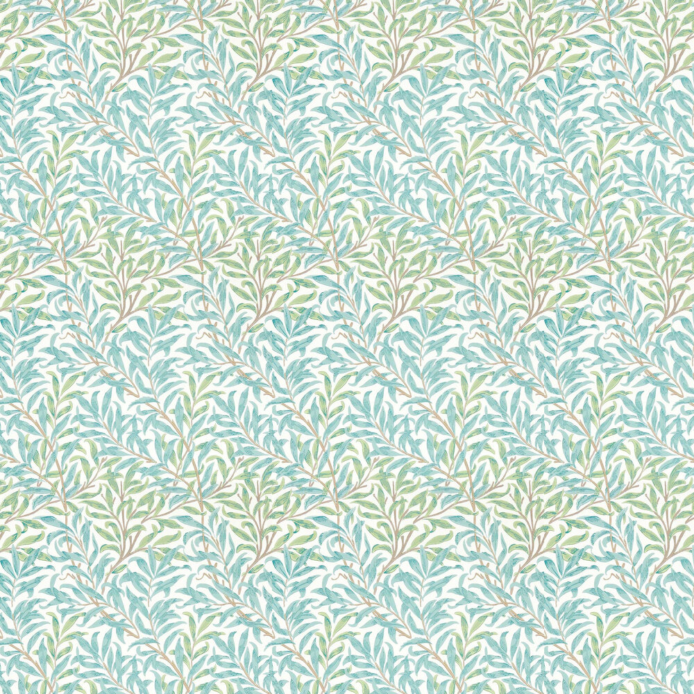 Willow Boughs Wallpaper - Willow / Seaglass - by Morris