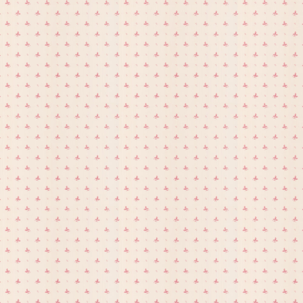 Ashling Wallpaper - Raspberry - by Colefax and Fowler