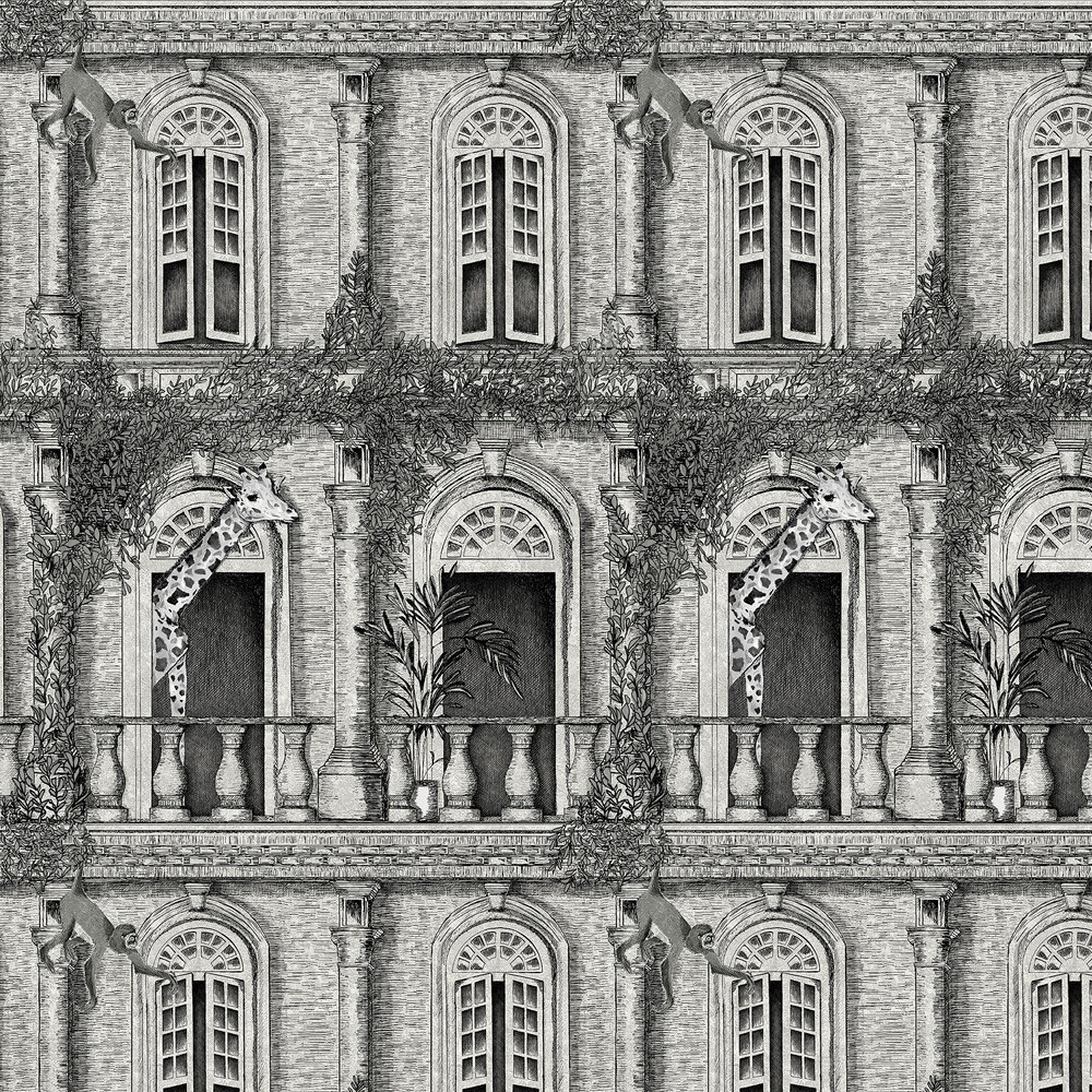 Animal Architecture Wallpaper - Architecture Grey - by Brand McKenzie