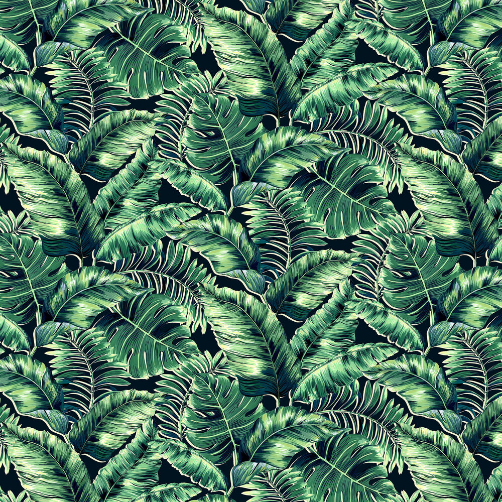Banana Leaves Standard Wallpaper - Leaf Green - by Brand McKenzie