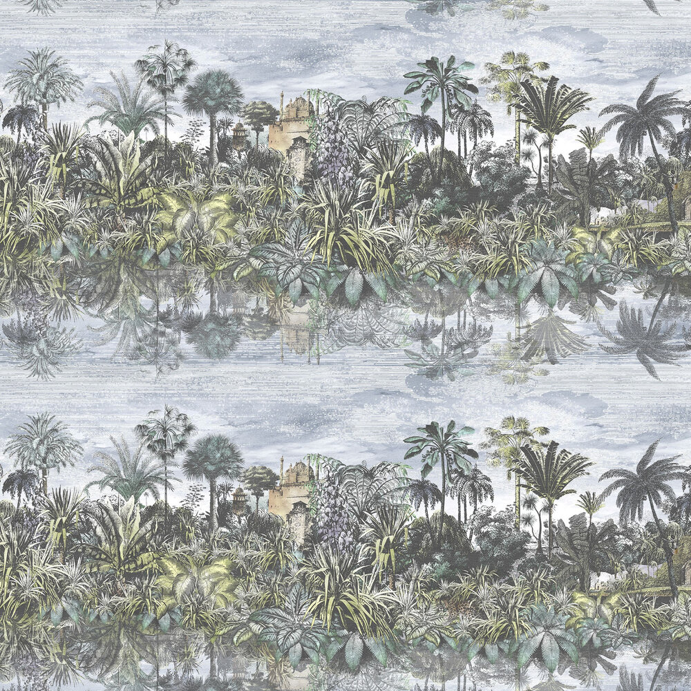 Tropical Reflections Wallpaper - Green - by Brand McKenzie