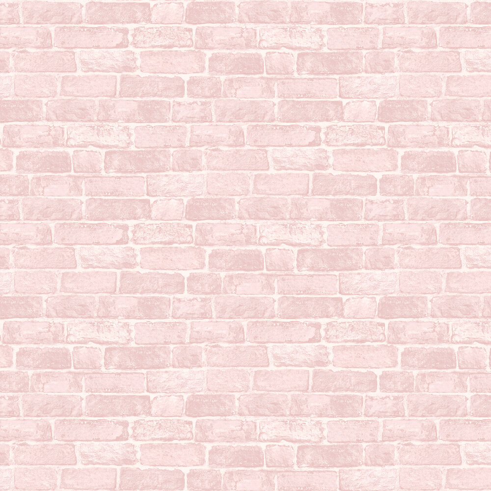 Pink Brick Wallpaper - by Fresco