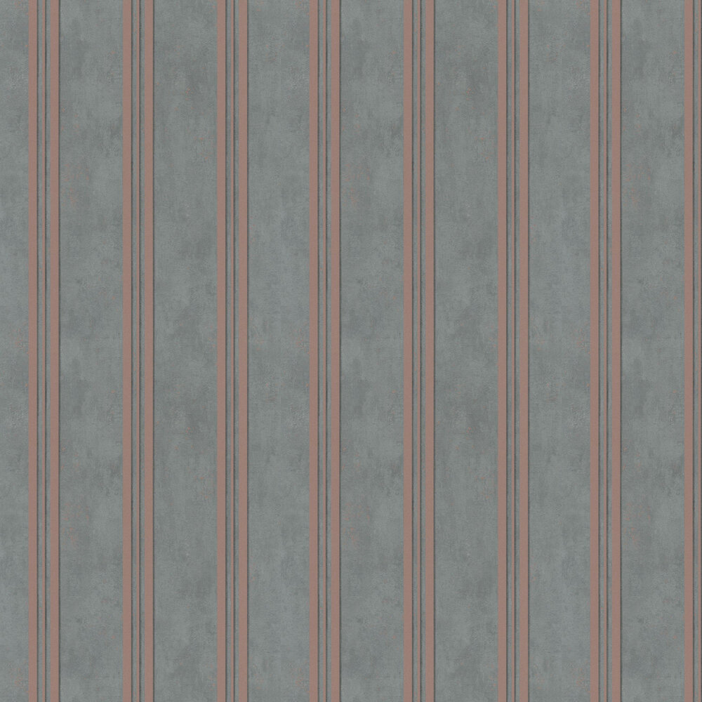 Mixed Stripe Wallpaper - Slate - by Galerie