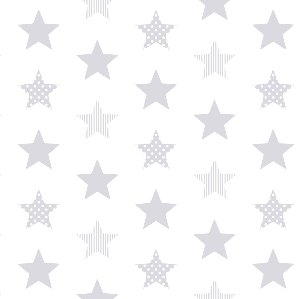 Superstar Wallpaper - Silver - by Superfresco Easy
