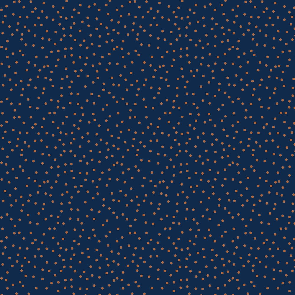 Confetti Wallpaper - Navy/Copper - by Superfresco Easy