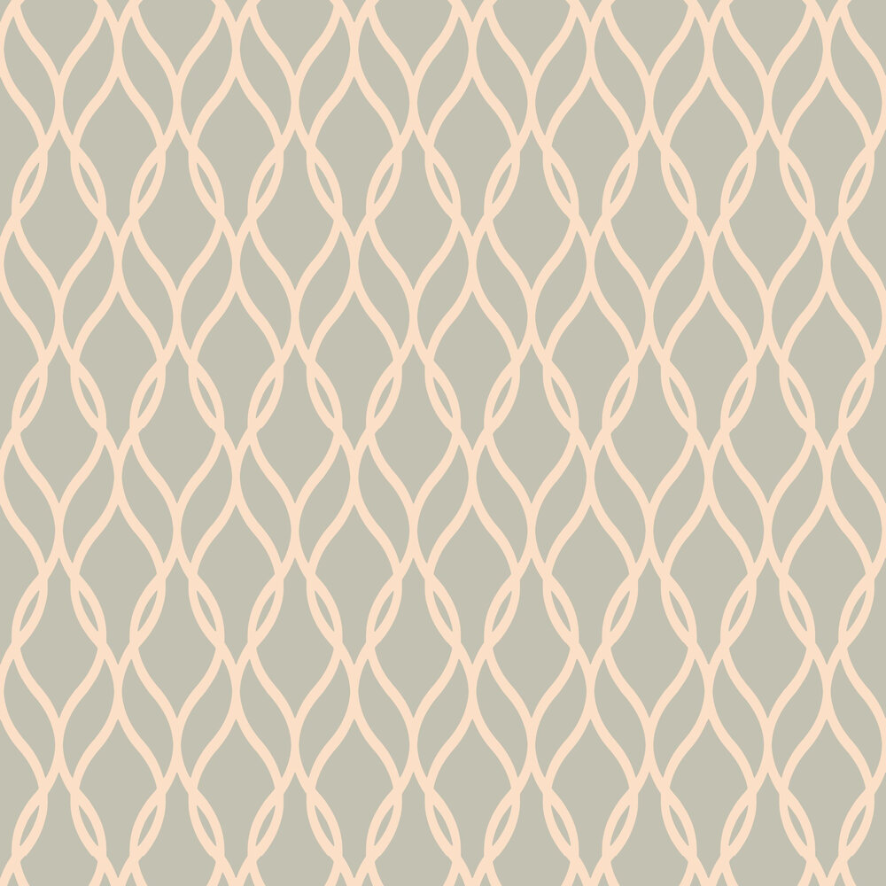 Sequin Trellis Wallpaper - Charcoal / Rose Gold - by Arthouse