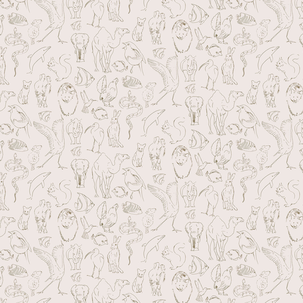 Zoology Wallpaper - Natural - by Coordonne