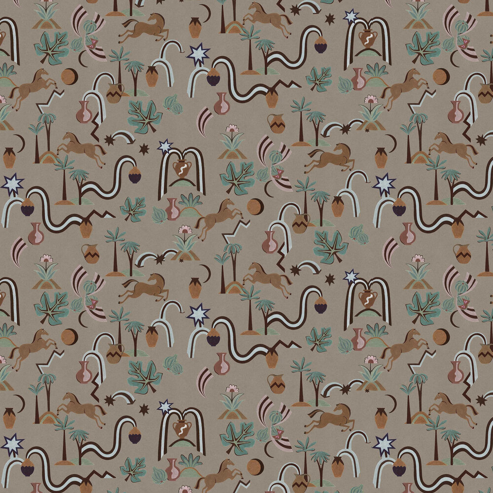Bot Wallpaper - Brown - by Tres Tintas
