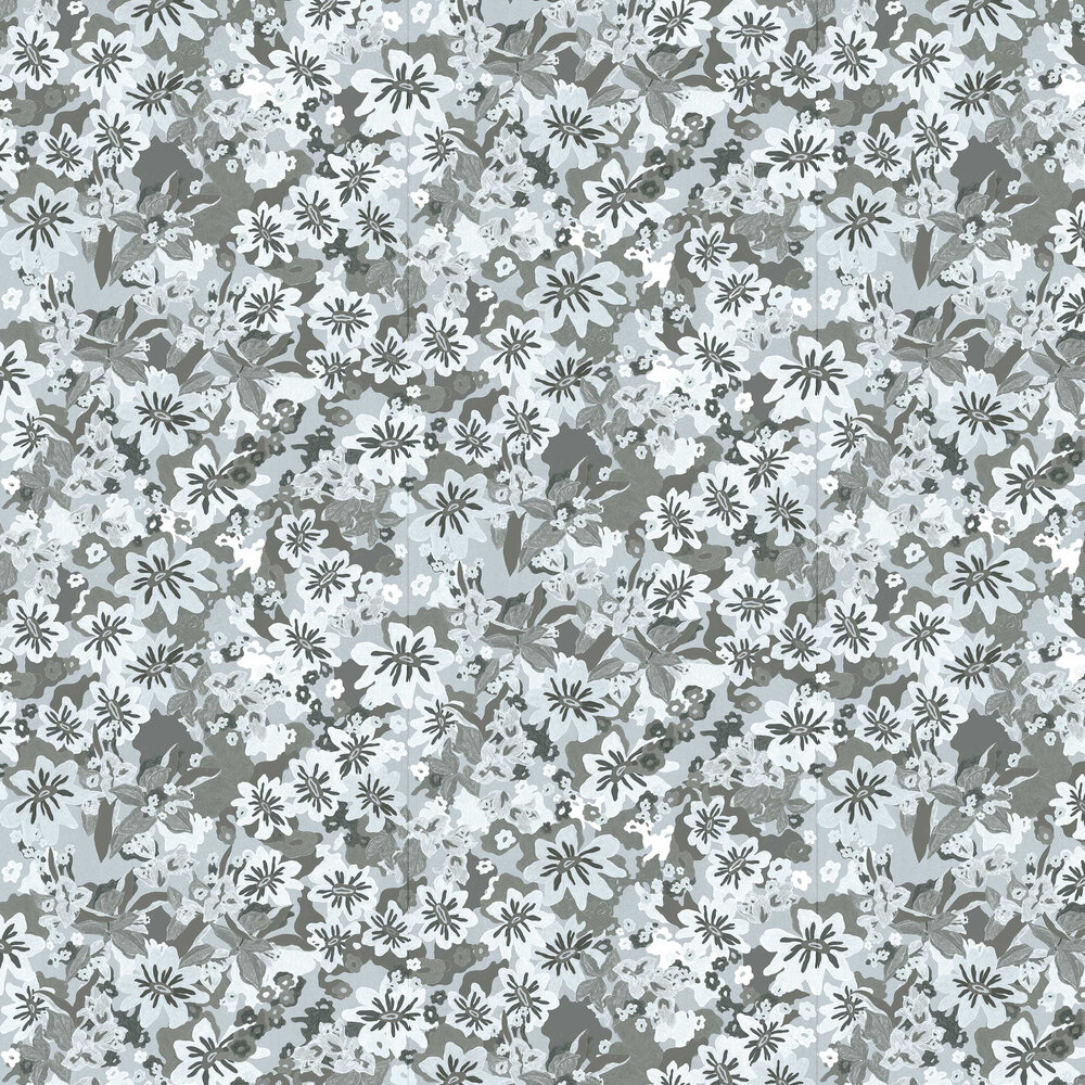 Heura Wallpaper - Silver Grey - by Tres Tintas