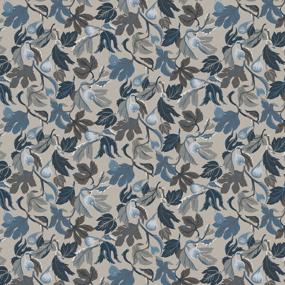Figs Wallpaper - Taupe - by Boråstapeter