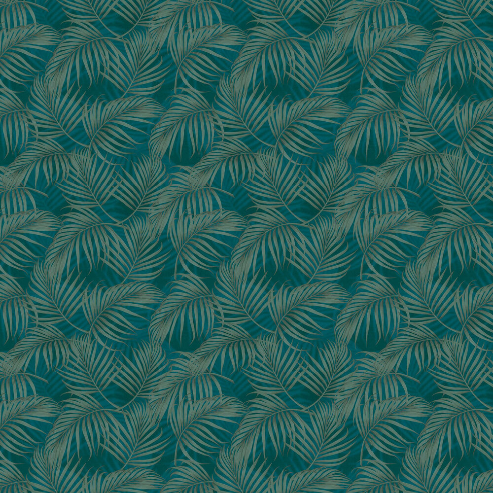 Sinusoide Wallpaper - Teal - by Tres Tintas