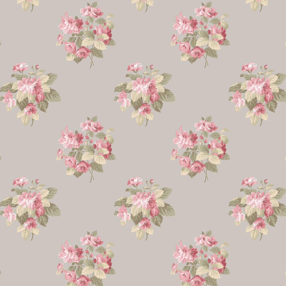 Classic Bouquet Wallpaper - Pink - by Galerie