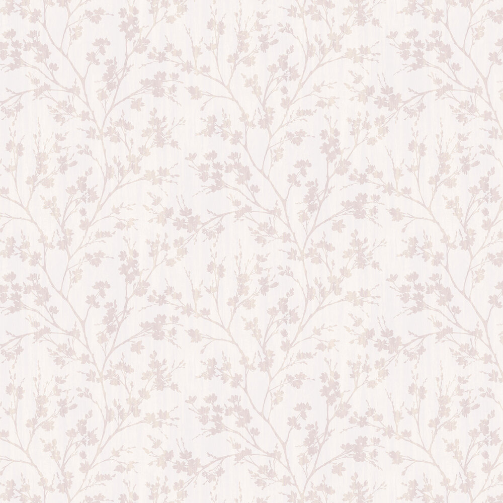 Wispy Branches Wallpaper - Soft pink - by Galerie
