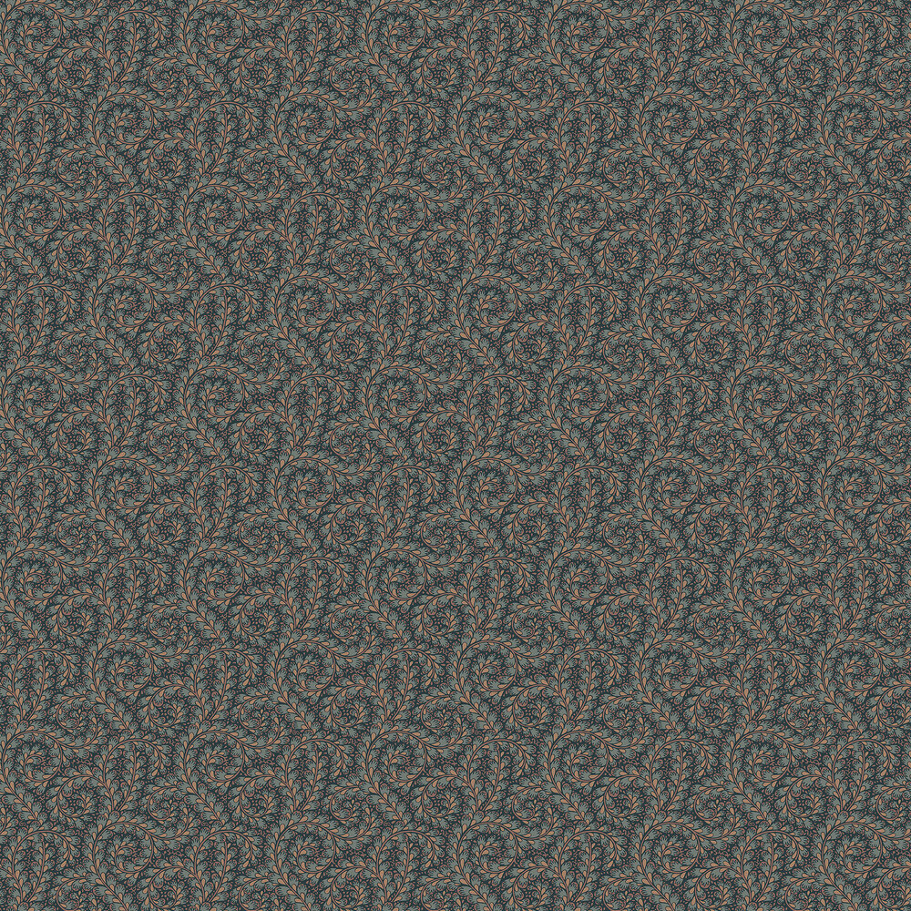 Wild Ferns Wallpaper - Charcoal - by Boråstapeter